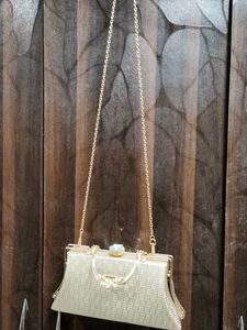Elegant Clutch with Chain Strap