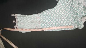 Sea Green And White Tunic