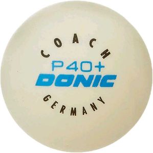 Donic Coach P40+ Plastic Tennis Ball, Size 40 mm (