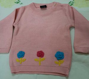 Cute Pink Sweater &amp; Cardigan Set