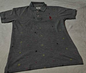 Men's Grey Polo T-shirt