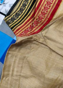 Traditional Tussar Silk Fully Zari Thread Saree
