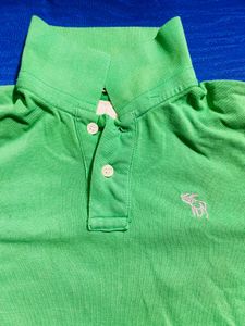 Abercrombie & Fitch Green Polo Shirt
