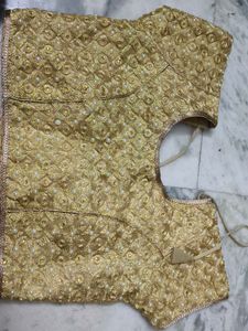 Golden Embroidered Blouse new never used