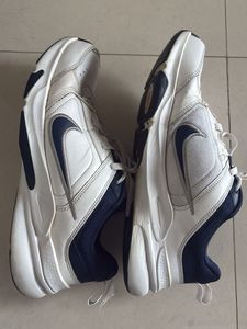 MEN Nike White Blue Running Shoes