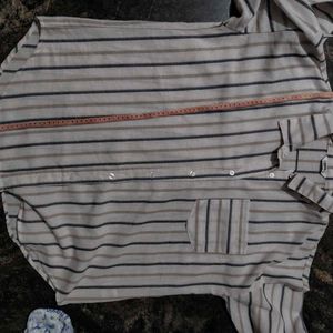 Striped Button-Up Shirt