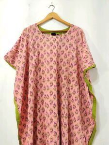 Pink Printed Maternity Dress ( Women)
