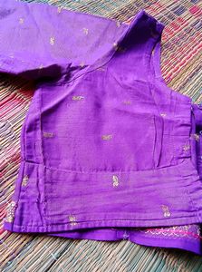 34 Size Golden Zari Blouse