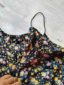 Floral Print Spaghetti Strap Top