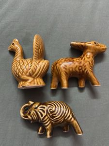 Ceramic Animal Figurines Set