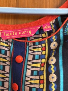 Vibrant Printed Sleeveless Kurta