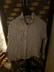 Striped button down shirt