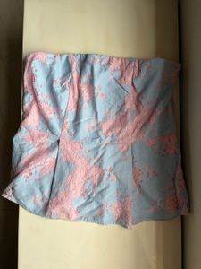 Cover Story Strapless Lace Floral Peplum Top