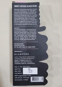 Glamveda Smoky Intense Black Kajal Liner