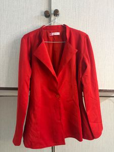 Chic Red Blazer