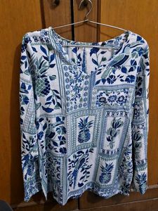 Boho Print Long Sleeve Top