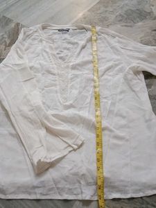 White Embroidered Kurta