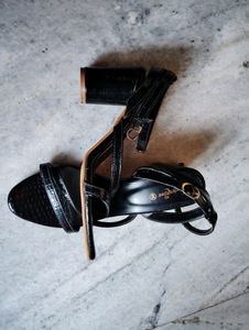 Black Heel Sandal.