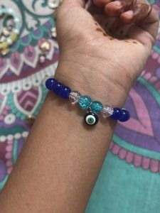 Evil Eye Bracelet 📿🪬( aqua aura )
