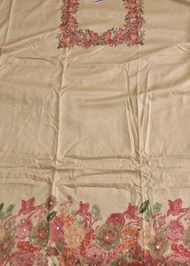 Elegant Floral Dress Material Rayon Fabric with Ch