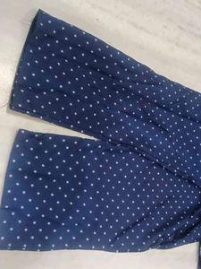 Navy Blue Printed Kurta with Pants