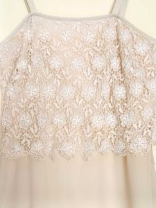 Elegant Lace Overlay Dress
