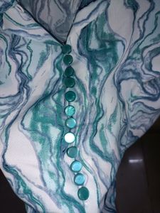 Blue And White Mix Colour Top For Woman
