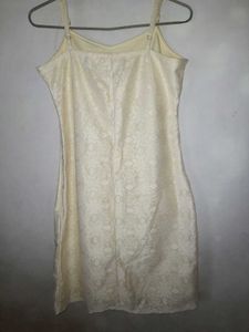 Elegant Cream Slip Dress