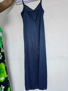 Elegant Navy Blue Maxi Dress