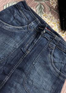 Classic Blue Denim Skirt
