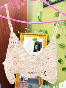 pinteresty beach perfect Crochet Bralette Top🤍