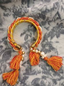 Vibrant Thread Bangles with Tassels