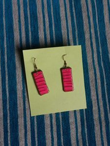 Pink Statement Earrings