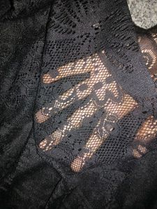 Gothic Black Lace Skirt