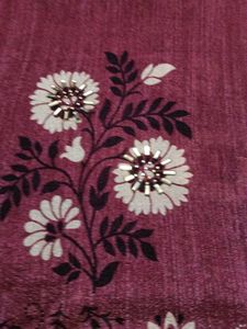 Beautiful Maroon Floral Saree
