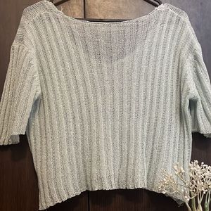 sky blue Cardigan pullover top