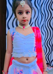 Adorable Girl's Lehenga Choli Set