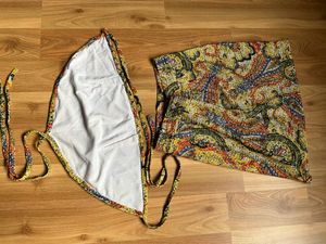 Multi Coloured And Patched Co-ord With Halter Top