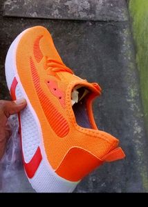 Orange Stylish Walking Shoe For Men