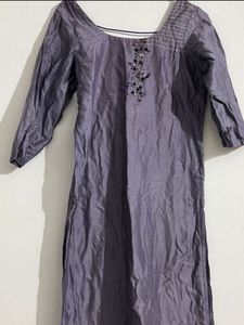 Elegant Lavender Kurta with Embellishments