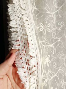 Floral Embroidered Soft Net Dupatta