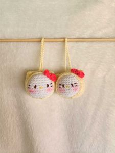 Crochet Hello Kitty Charms(Set Of 2)