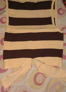 Striped Tie-Front Tank Top