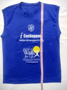Blue Graphic T-shirt Vest
