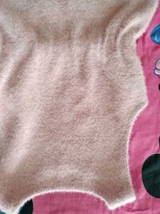 Fuzzy Pink Sleeveless Top