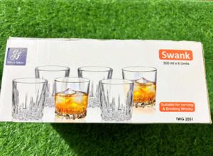 Swank Whisky Glasses Set - 6 pcs