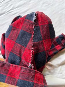 Red &amp; Black Plaid "SAN FCO" Shirt