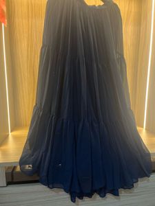 NEW INDDUS Stunning Navy Blue Lehenga Set