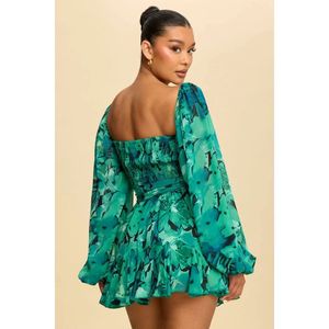 Stunning Floral Print Maxi Dress