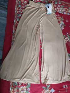 combo of 2 Blue and Beige Palazzo Pants -combo